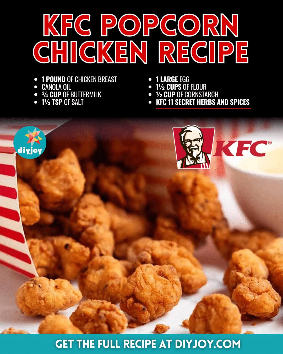 Easy KFC Popcorn Chicken Recipe