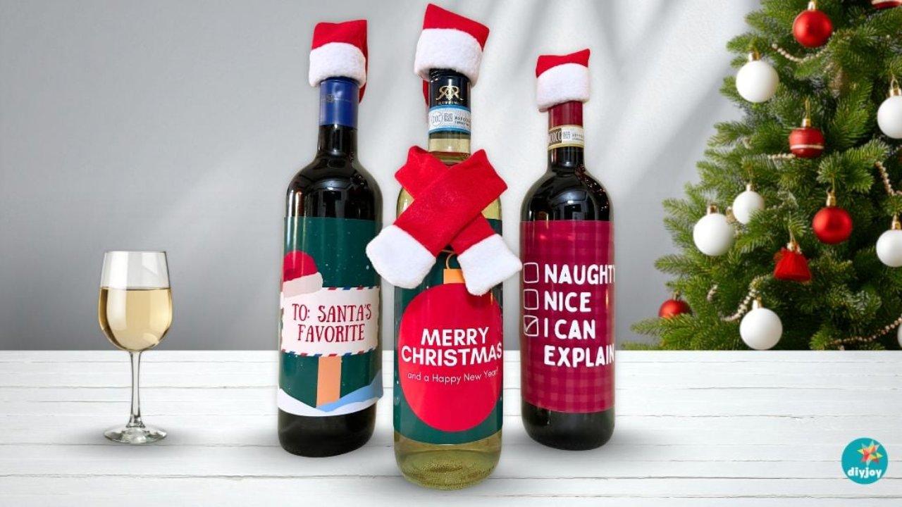 Custom Holiday Wine Labels