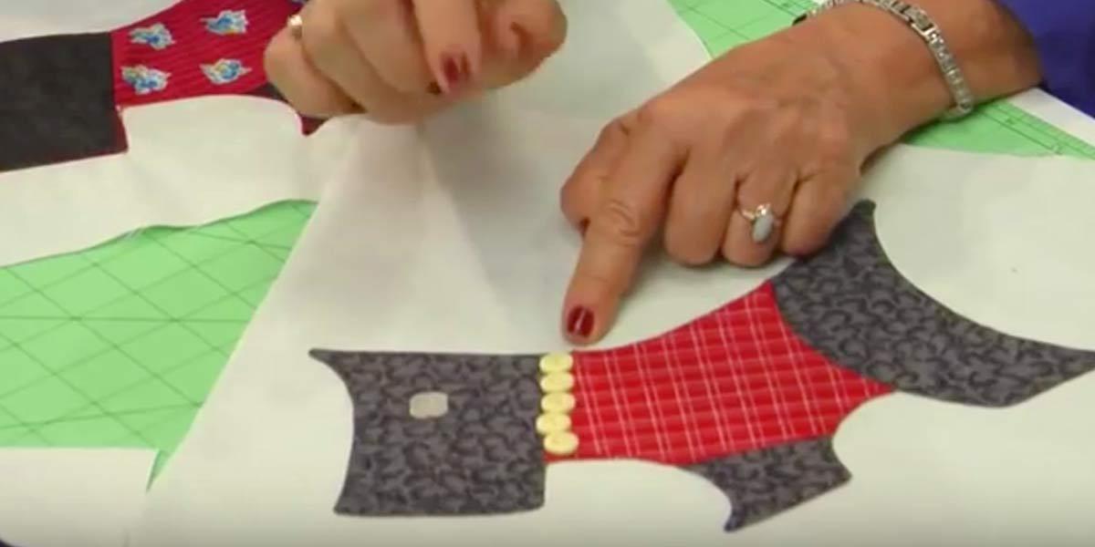 She Cuts Out Scottie Dogs And Makes The Cutest Quilt Ever. Watch!