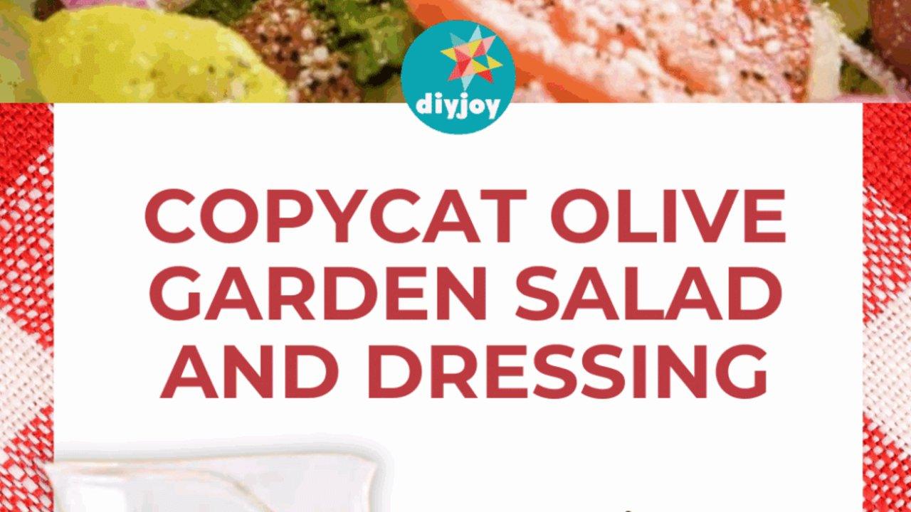 Copycat Olive Garden Salad and Dressing, homemade and freshly served