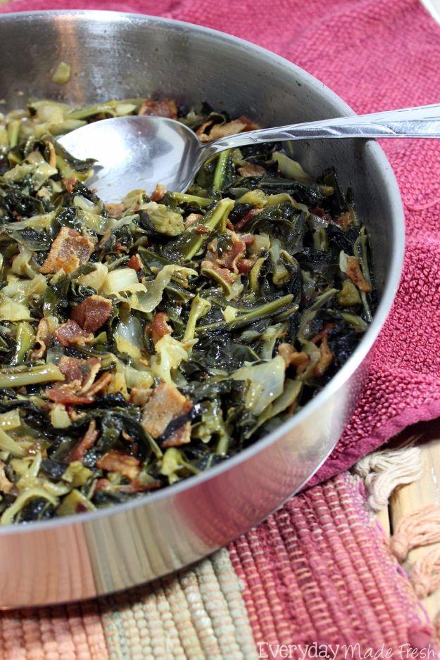 Best Country Cooking Recipes - Simple Southern Collard Greens - Easy Recipes for Country Food Like Chicken Fried Steak, Fried Green Tomatoes, Southern Gravy, Breads and Biscuits, C