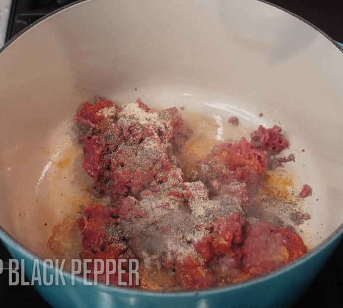 Ingredients for Bacon Cheeseburger Soup