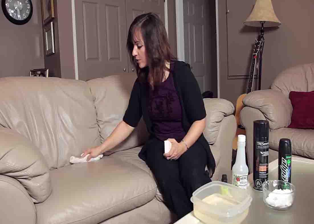 Use saddle soap to clean your leather furniture