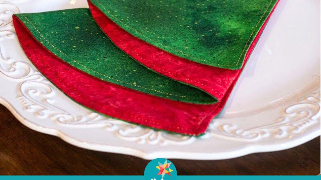 DIY Folded Christmas Tree Napkin