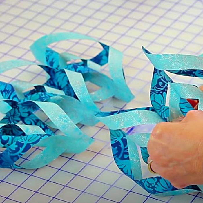 How To Make A Fabric Snowflake - DIY Christmas Decor - DIY Ornament Ideas