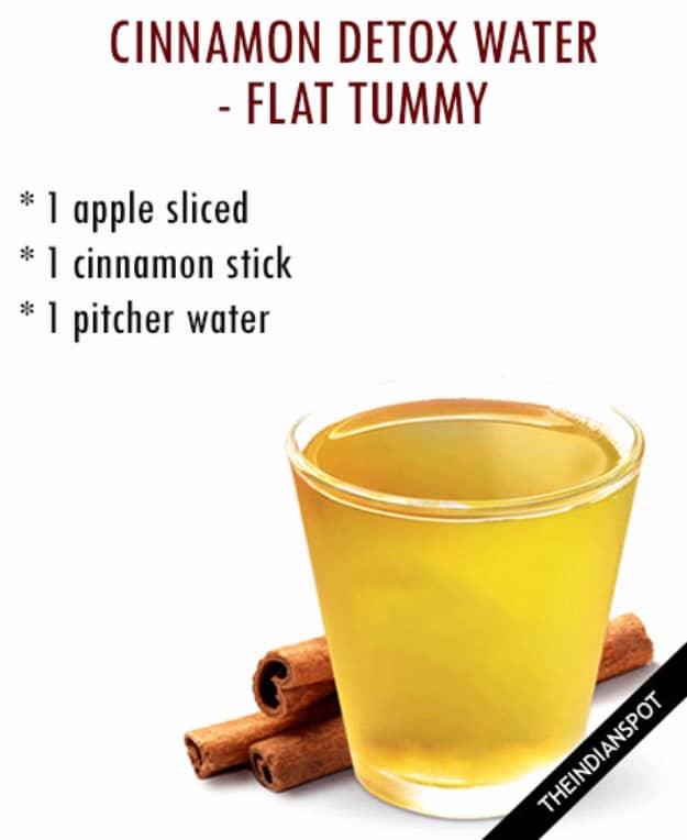 Cinnamon Detox Water, a pretty drink idea for a warm afternoon and a quick infusion that livens up plain water