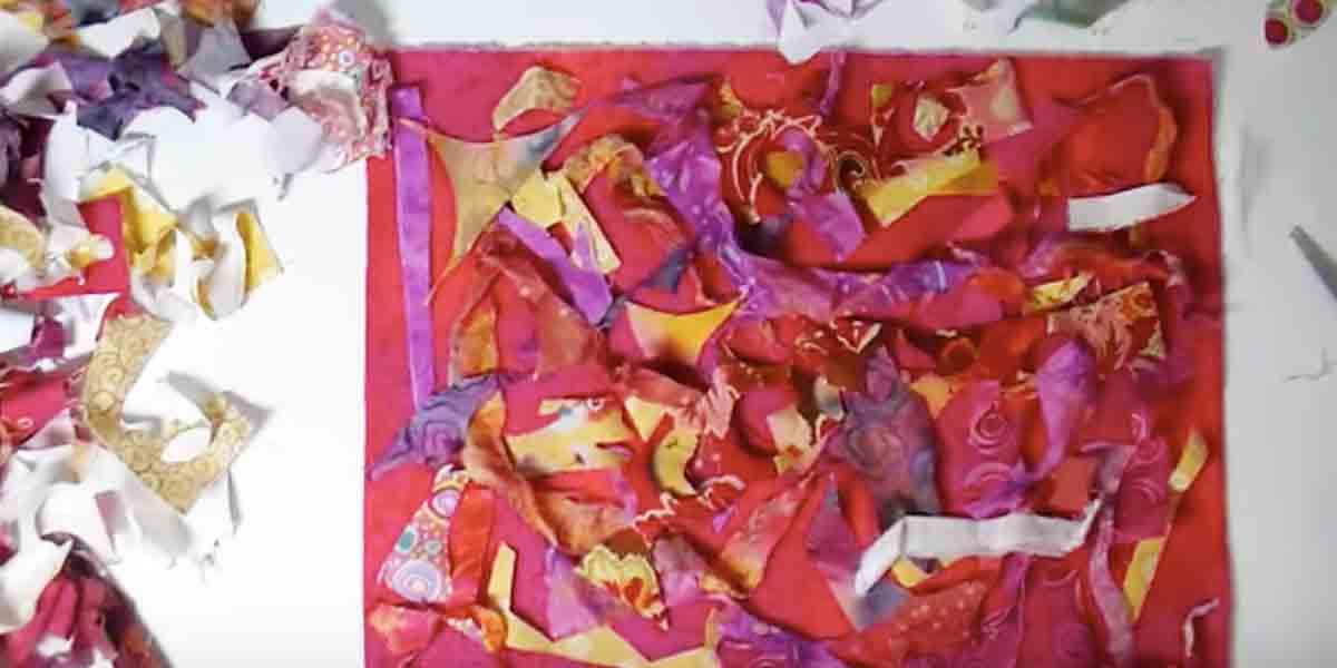Watch The Cool Way She Uses Her Scrap Fabrics To Make New Fabric!