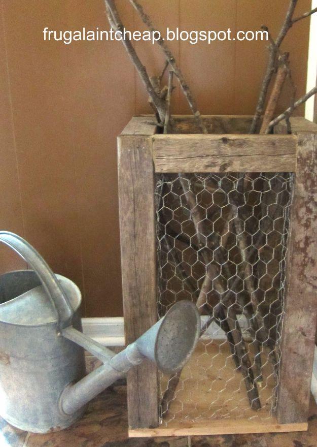 Rustic Chicken Wire Holder, simple enough for a first attempt and proof a small idea can make a big difference