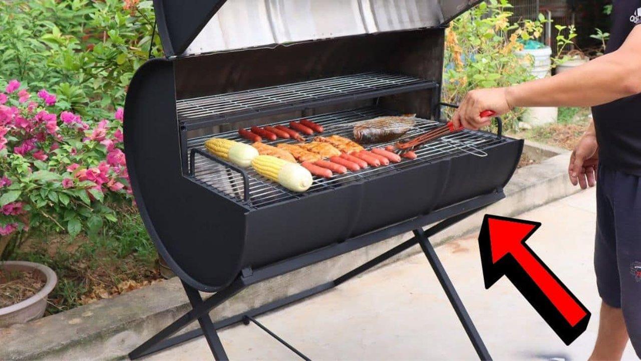 How to Build a DIY BBQ Grill w/ an Old Iron Drum