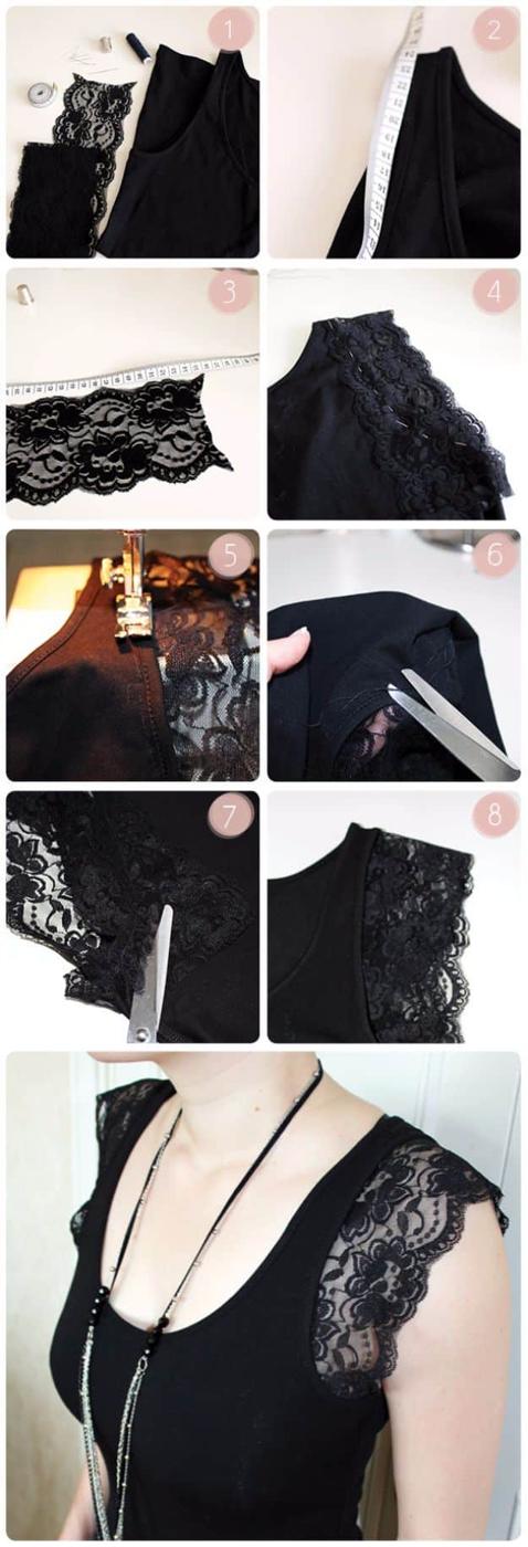 DIY - Lace Top Downton Abbey, simple to make with just a few basic supplies and a piece worth building a whole outfit around