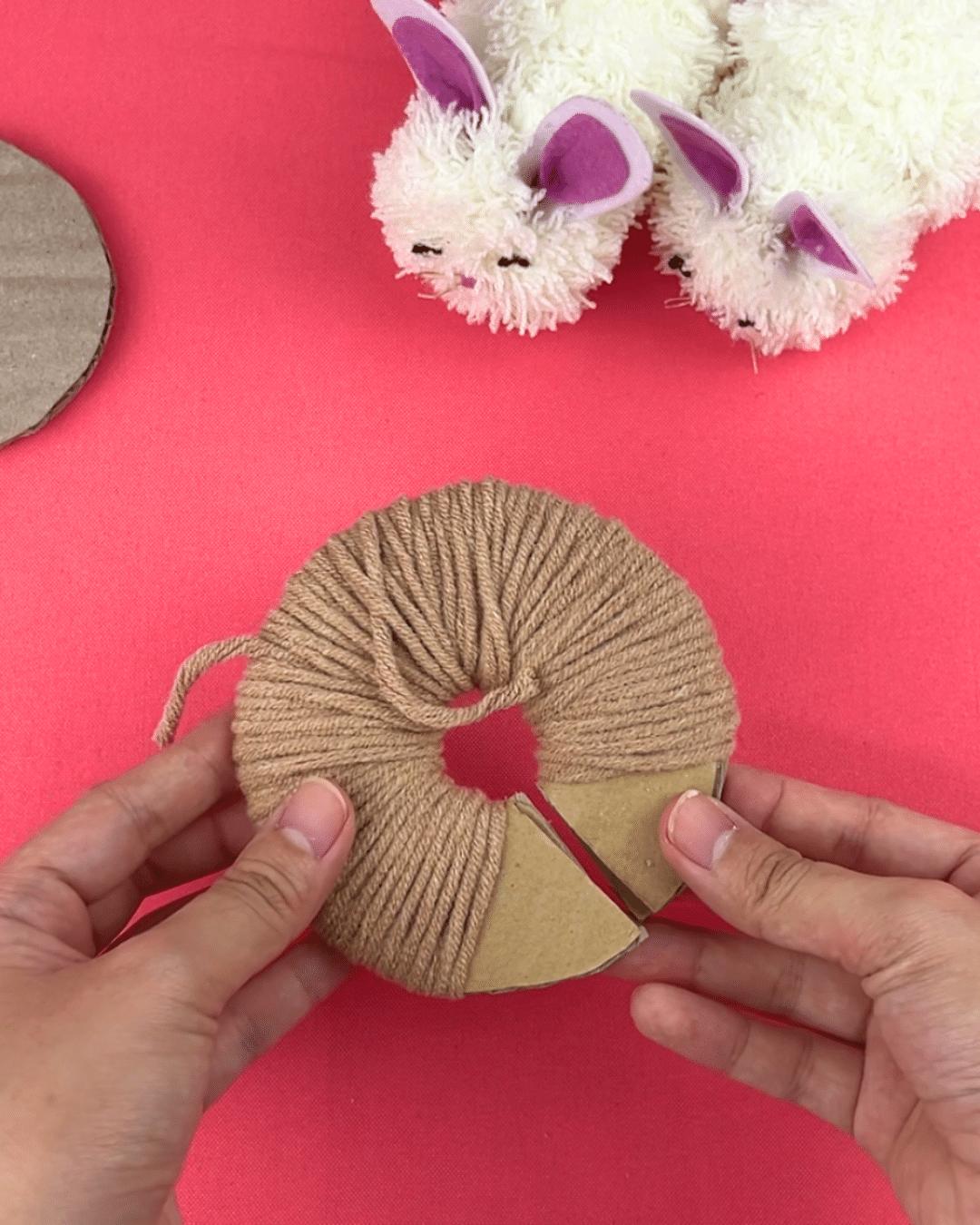 Pom Pom Bunny — diy easter crafts tutorial