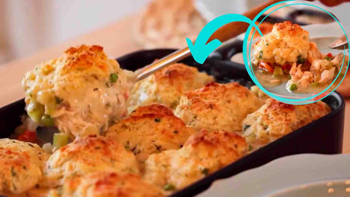 Easy Chicken And Biscuit Casserole Recipe