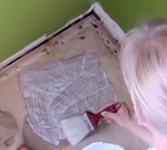 Make a DIY Faux Leather Wood Toned DIY Brown Paper Floor