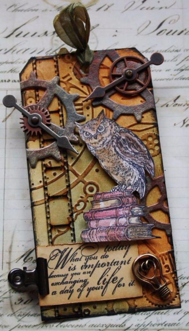 Literary Owl Tag, straightforward enough to personalize without extra tools and a find that earns a spot on the mantel