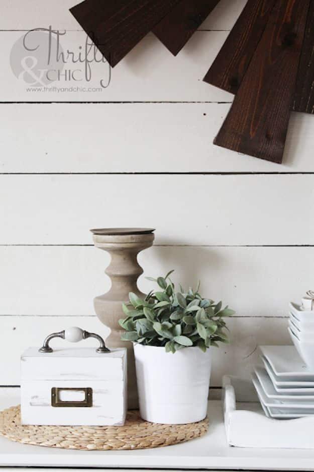 DIY Vintage Recipe Box, one of the best joanna gaines inspired gifts on this list and a project worth trying this weekend