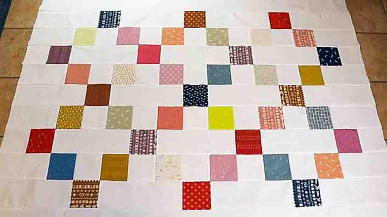 One Charm Pack Quilt Pattern for Beginners