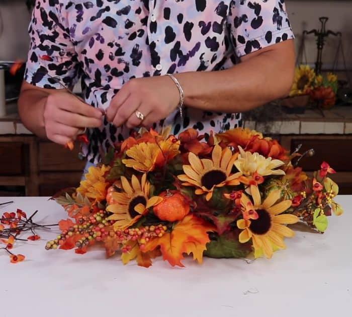 How To Make A DIY Fall Centerpiece