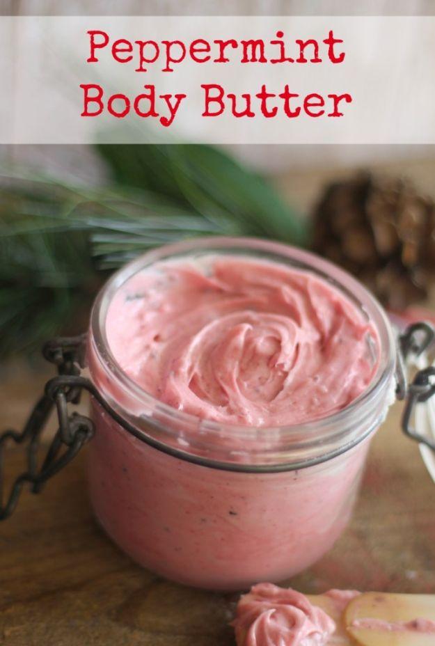 Homemade Peppermint Body Butter, forgiving enough to adjust the scent as you go and the lotion that gets requested by name