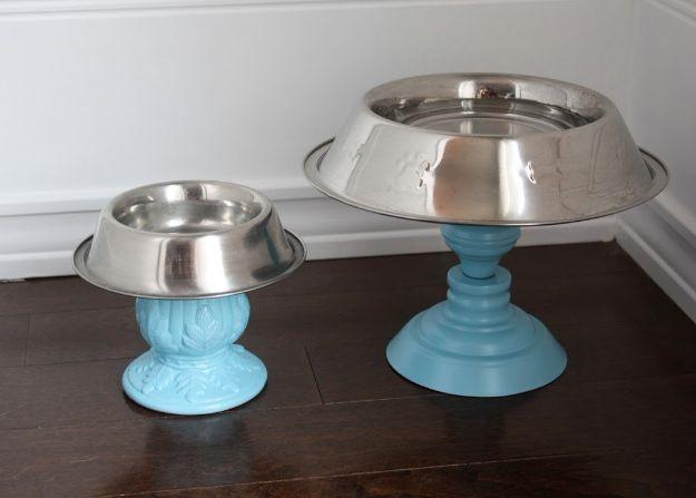 DIY Pet Bowls And Feeding Stations - Super Bowls - Easy Ideas for Serving Dog and Cat Food, Ways to Raise and Store Bowls - Organize Your Dog Food and Water Bowl With These Cute an