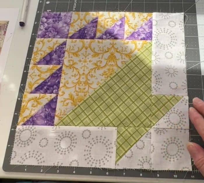 Easy Spring Flower Basket Quilt Block Tutorial