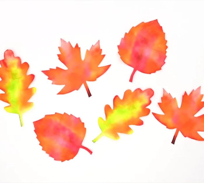 How to Make Coffee Filter Fall Leaves