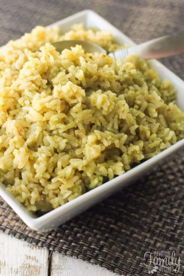 Best Rice Recipes - Lemon Pesto Rice - Easy Ideas for Quick Meals Made From a Bag of Rice - Healthy Recipes With Brown, White and Arborio Rice - Cheesy, Fried, Asian, Mexican Flavo