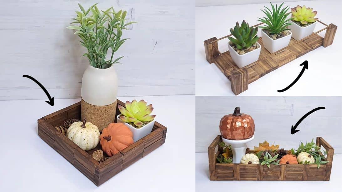 3 High-End Planters & Trays Using $1 Tumbling Tower Blocks