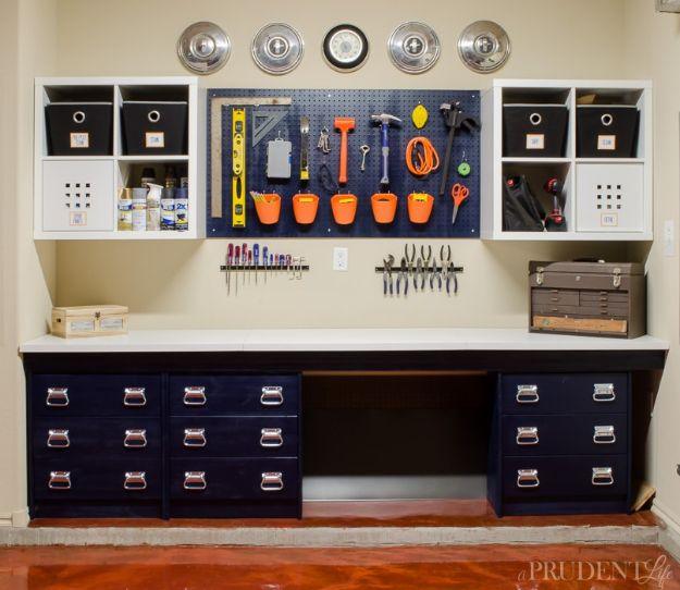 Garage Workbench DIY, a garage storage idea, simple enough for a first try and a satisfying finish for not much work
