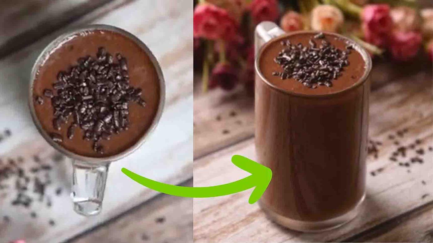 Oats Chocolate Breakfast Smoothie Recipe