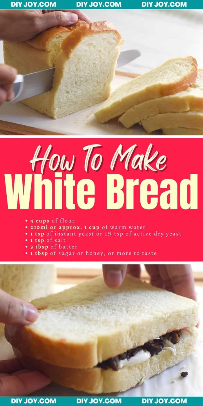 Easy 6 Ingredient White Bread Recipe For Sandwiches