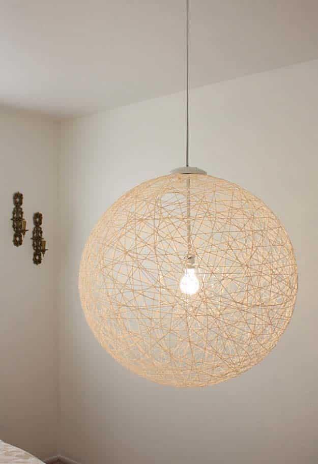 DIY Lighting Ideas and Cool DIY Light Projects for the Home. Chandeliers, lamps, awesome pendants and creative hanging fixtures, complete with tutorials with instructions | DIY Str