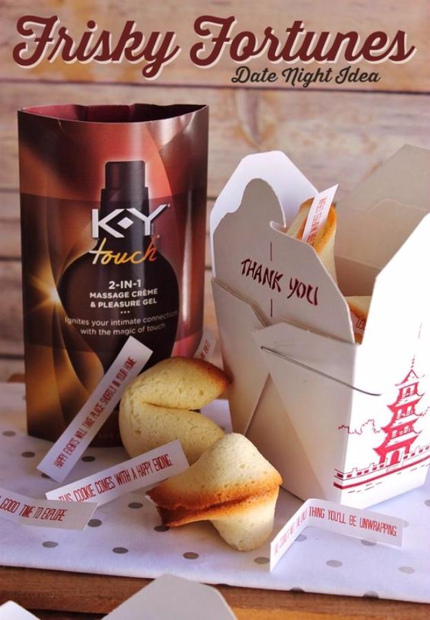 Frisky Fortunes Date Night, a couples evening plan, quick to prep during a lunch break and the kind of night nobody forgets