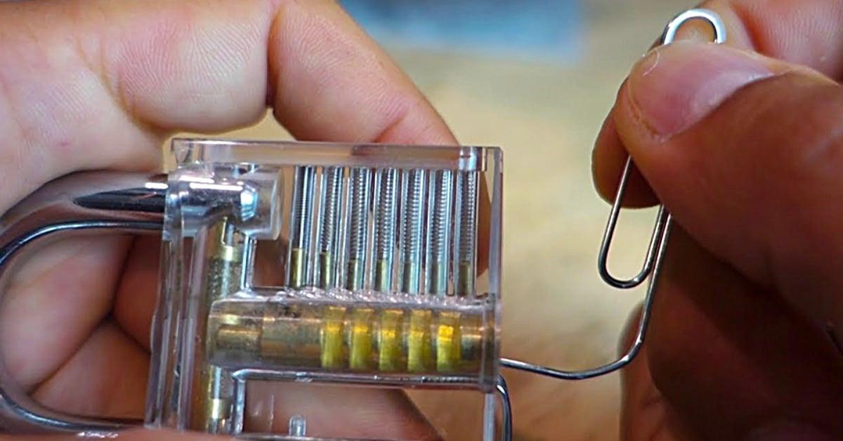 How To Pick A Lock With A Paperclip