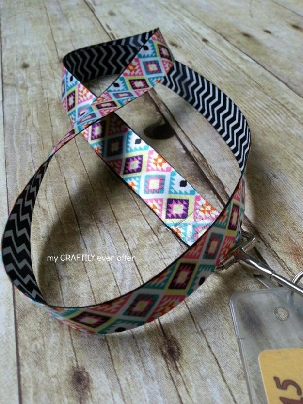 Easy Ribbon Lanyard, quick enough to finish over a weekend and a clever way to reuse scraps you already have