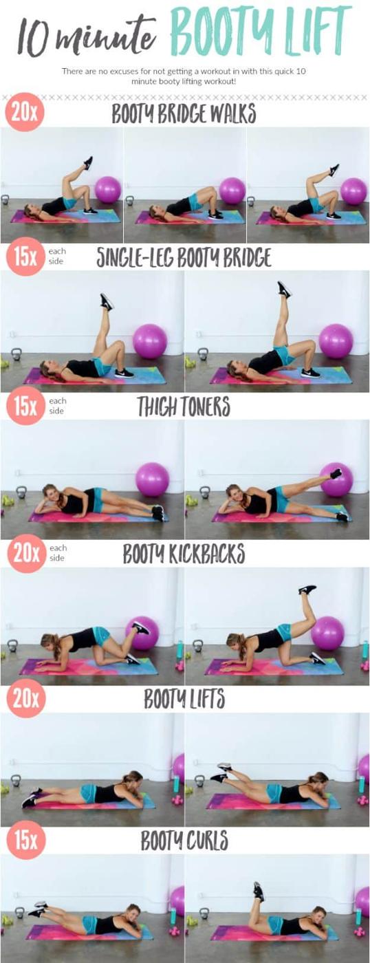 10 Minute Booty Lift, forgiving enough to pause and pick back up and a habit that sticks past the first week