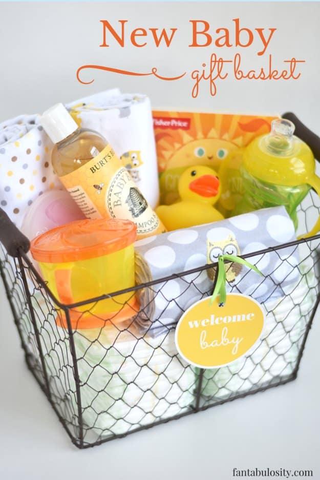 New Baby Gift Basket, a cozy handmade option worth the extra effort and better than a store bought version