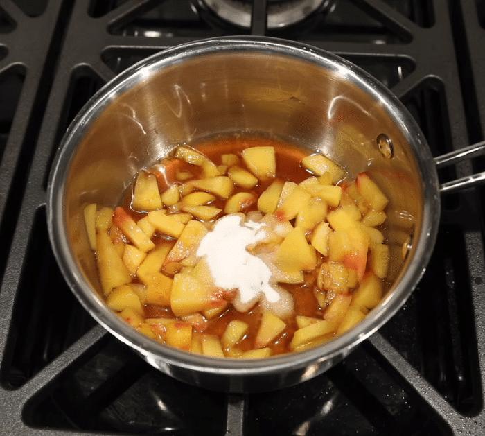 Ingredients for Keto Peach Cheesecake