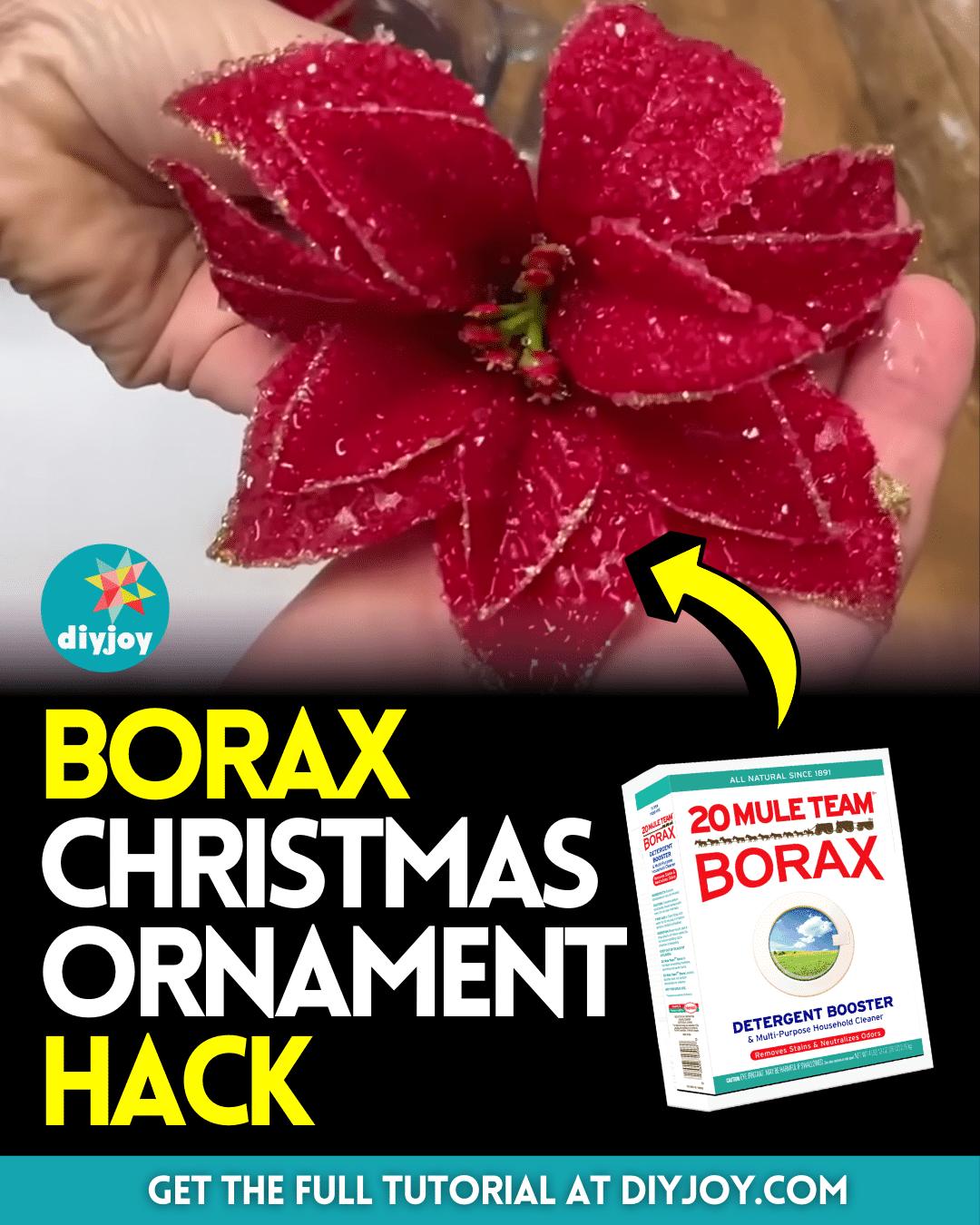 Easy Borax Christmas Ornament Hack