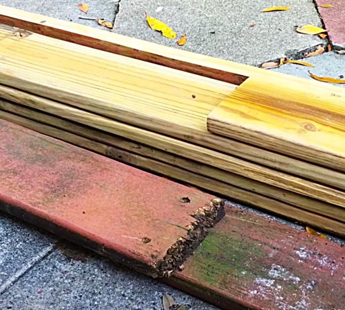 How To Find Recycle Wood To Make An Outdoor Bench