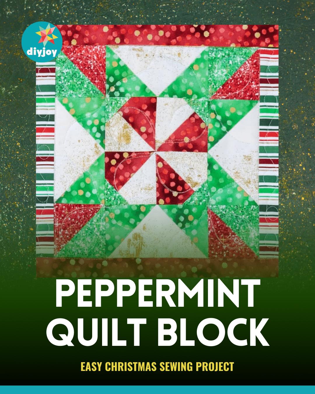 How To Make A Peppermint Quilt Block