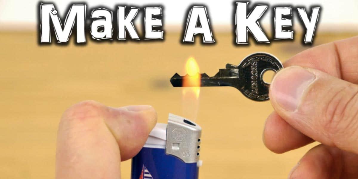 He Shows Us How To Make An Emergency Spare Key Fast And Easy!