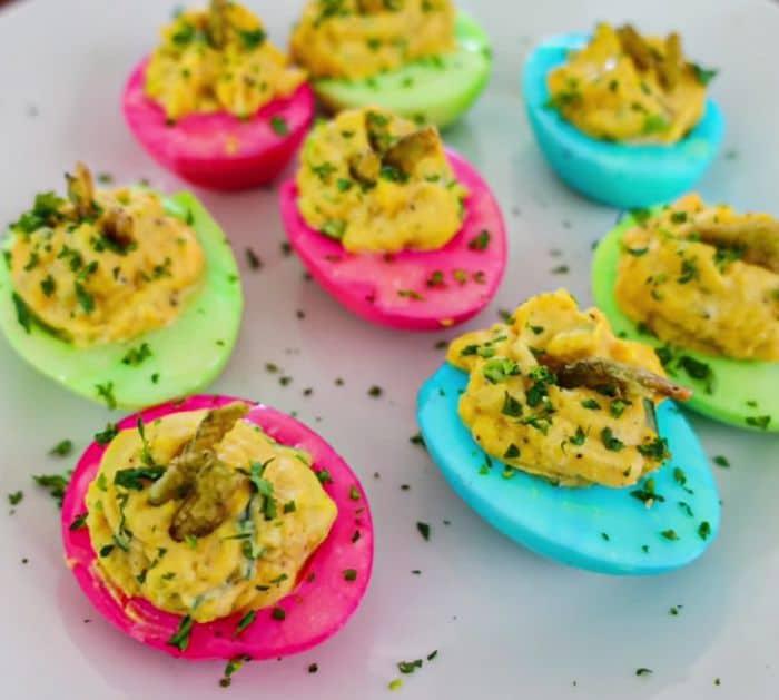 Easy And Colorful Deviled Eggs Recipe for Easter