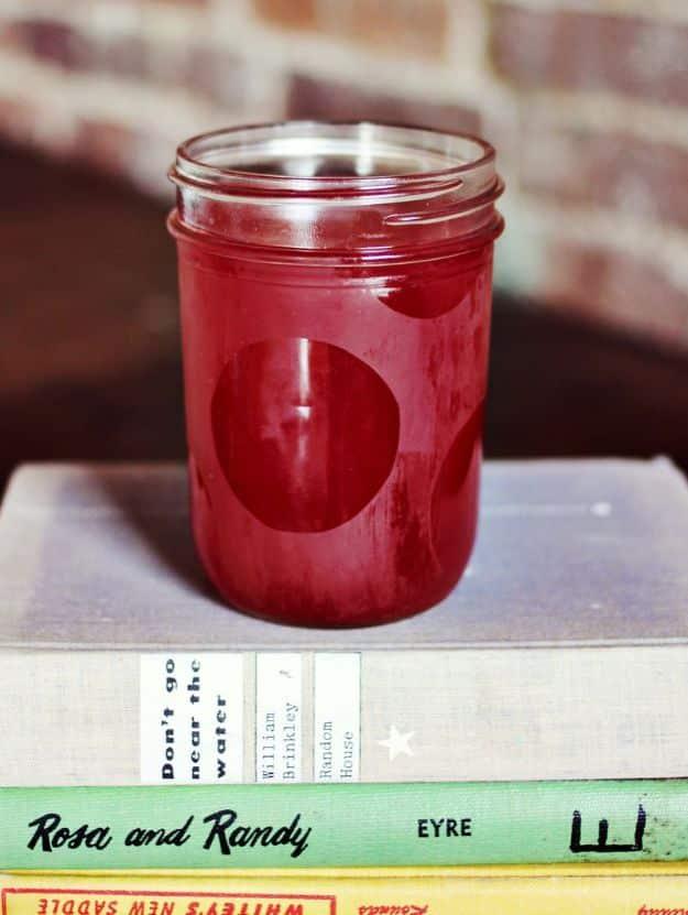 Polka Dot Etched Drinking Glass Set, a tabletop accent idea, forgiving even if a step turns out a little crooked