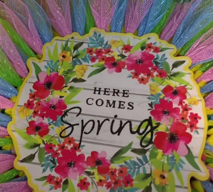 Easy to Make Simple Dollar Tree Spring Wreath