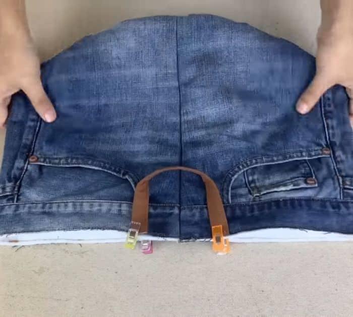 DIY Small Denim Laundry Basket Tutorial