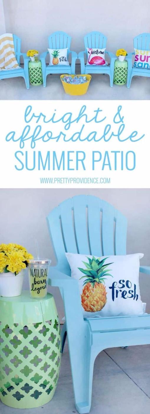 DIY Porch and Patio Ideas - Bright And Affordable Patio - Decor Projects and Furniture Tutorials You Can Build for the Outdoors - Lights and Lighting, Mason Jar Crafts, Rocking Cha