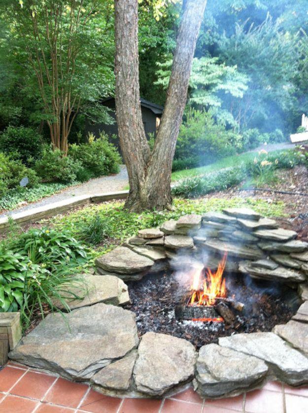 DIY Koi Pond Fire Pit Transformation, a backyard gathering spot, and a personal touch a bought version cannot match