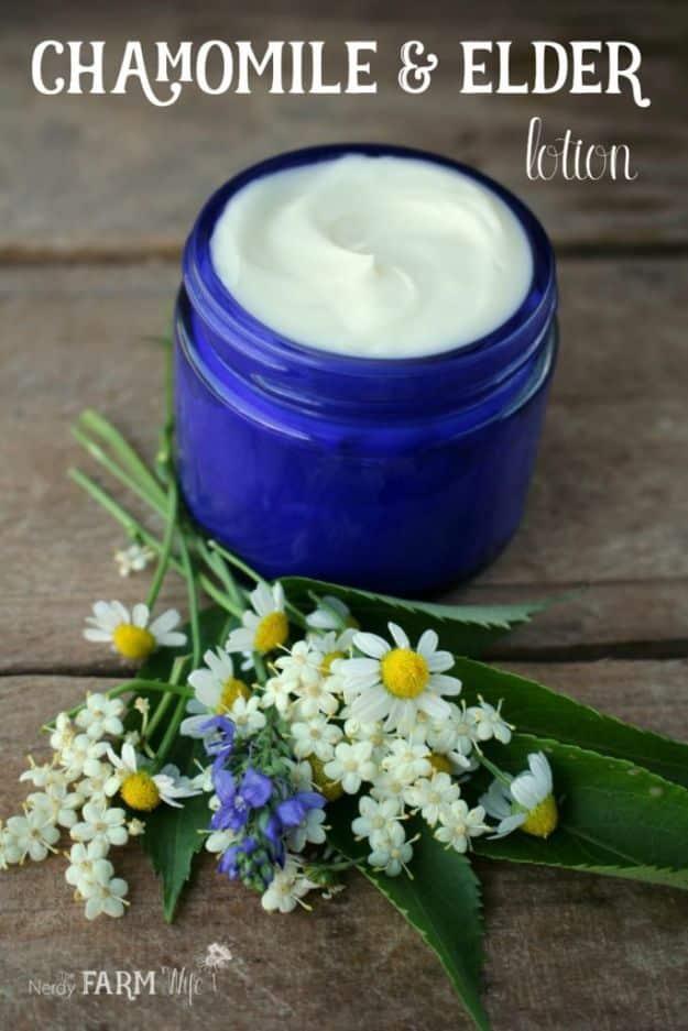 Chamomile & Elder Sensitive Skin Lotion, simple enough to make on a weeknight and the kind of product people ask to borrow
