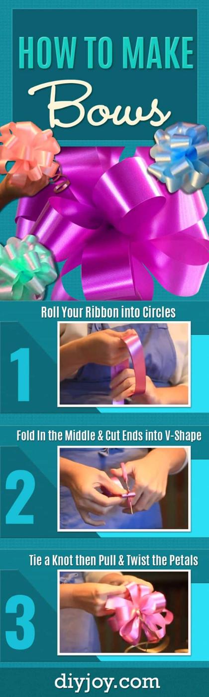 Make Beautiful Bows Every Time, a DIY gift bow, easy enough for a beginner crafter and worth trying soon