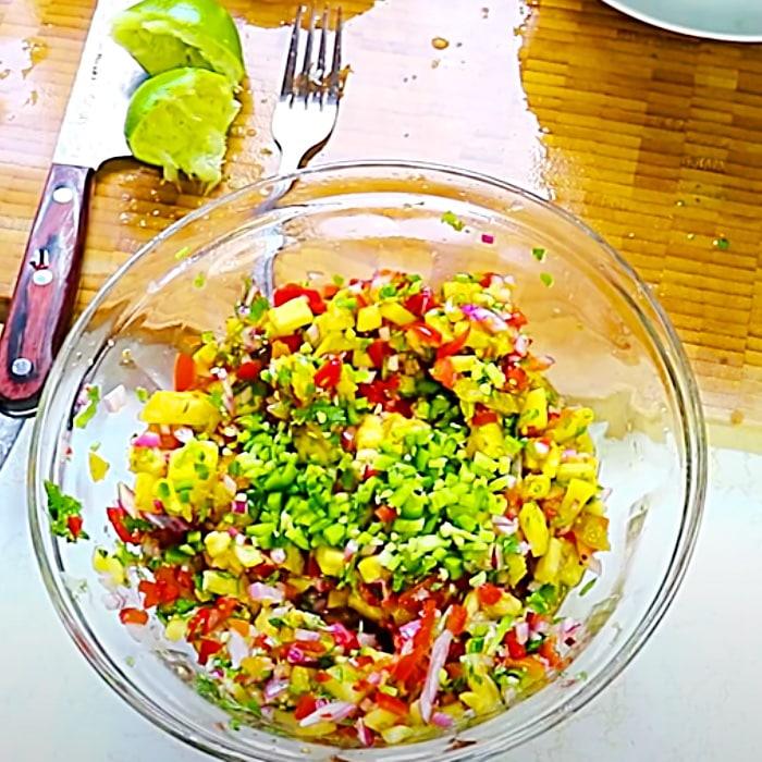 Pineapple Salsa Recipe - Easy Salsa Recipe - Fruity Salsa Recipe